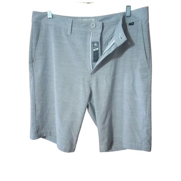 Travis Matthew Chino Short Mens Sz 34 Gray Golf Performance Proceed With Caution - Picture 1 of 10